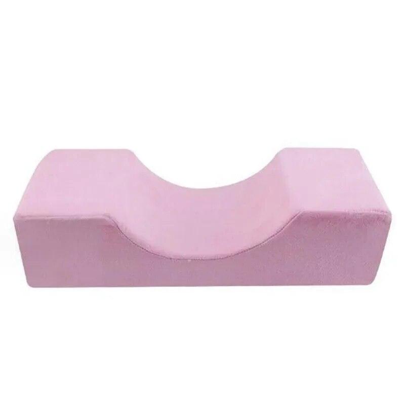 

Подушка для ресниц, поддержка шеи, мягкая подушка для прививки ресниц, подушка для наращивания ресниц из пены с эффектом памяти с карманным салоном для макияжа розовый
