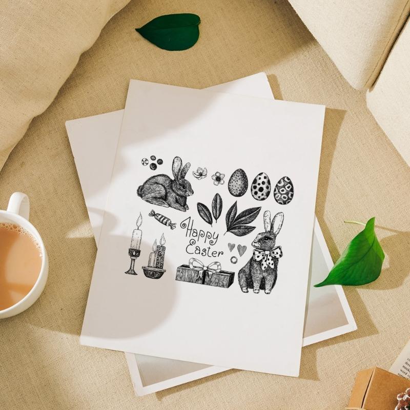Animal Clear Silicone Stamp for DIY Invitation Card Scrapbooking Paper Craft Rubber Stamp Handmade Journaling Supplies