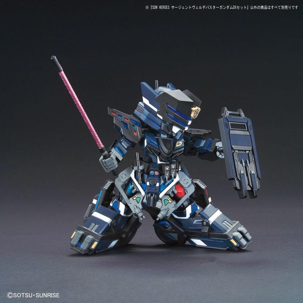 BANDAI SPIRITS SDW HEROES Sergeant Verde Buster Gundam DX Set, Color-Coded Plastic Model Kit, 197711