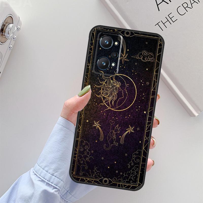 Crescent Moon Sun For Realme C61 C75 C55 C51 C21Y C25S C67 C53 13 12 10 11 14 Pro Plus GT 6T 6 5 GT7 Pro Case
