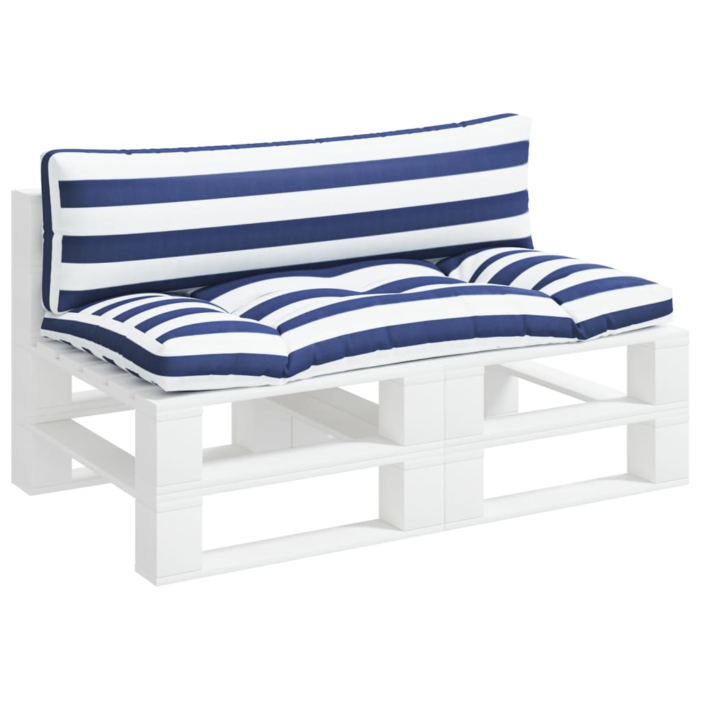 Palette Cushions 2 Pcs Blue & White Striped Oxford Fabric