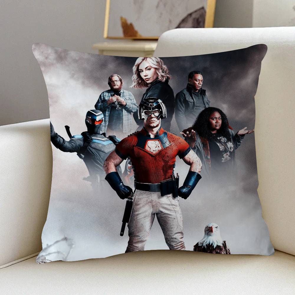 Film P-Fredsmäklare Kuddfodral Bil Prydnadskuddfodral För Soffa Bil Julklapp 40x40cm 45x45cm