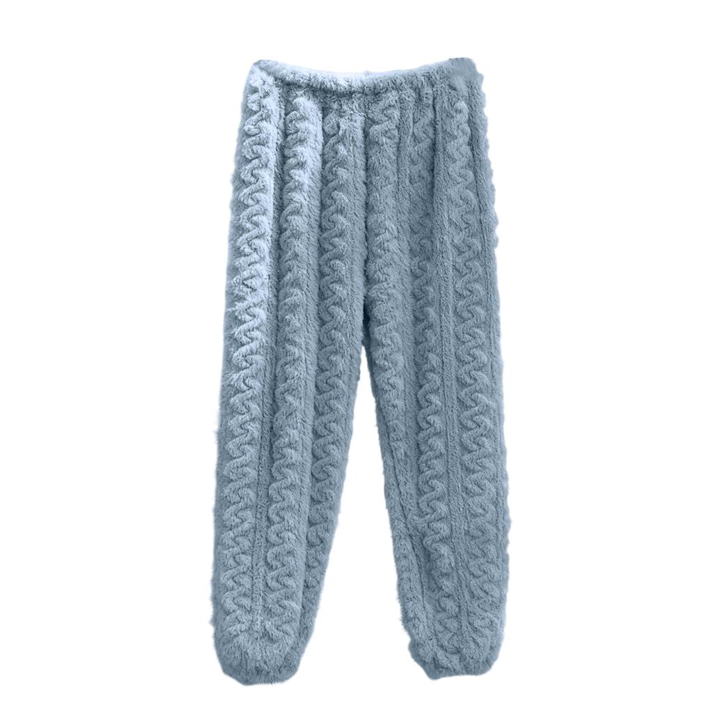 Women's Fashion Fleece Line Thickened Long Pajama Pants
