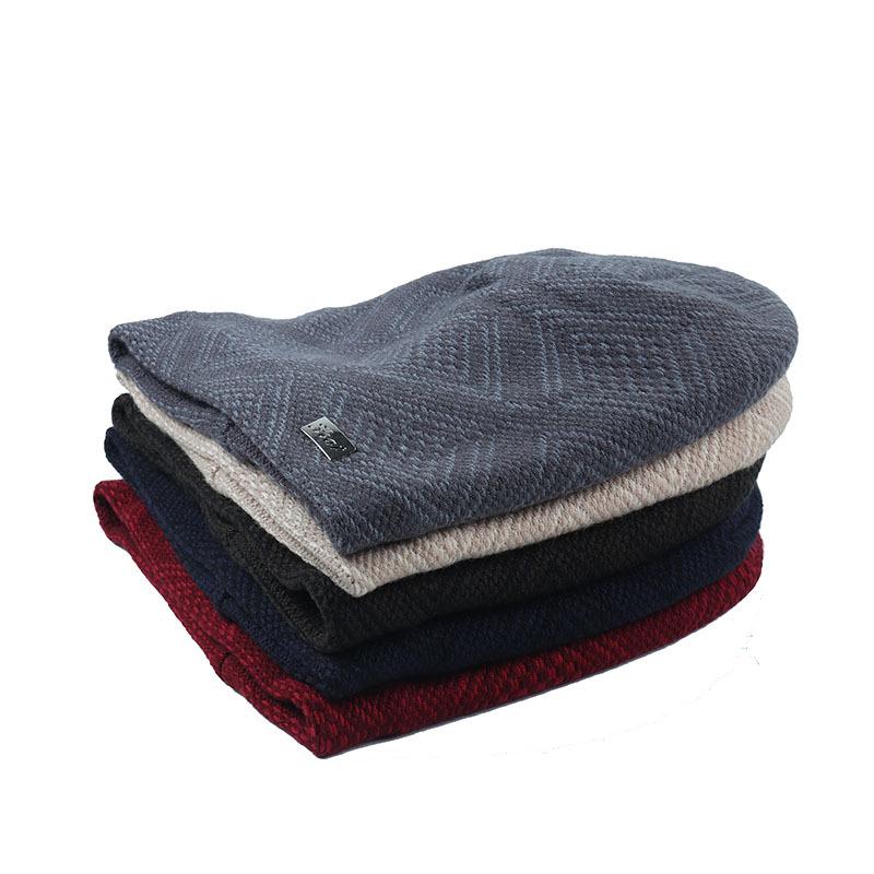 Men Thick Thermal Lined Beanie,Adult Casua Warm Solid Color Skull Caps for Winter,Suitable for Skiing Mountaineering,daily Wear