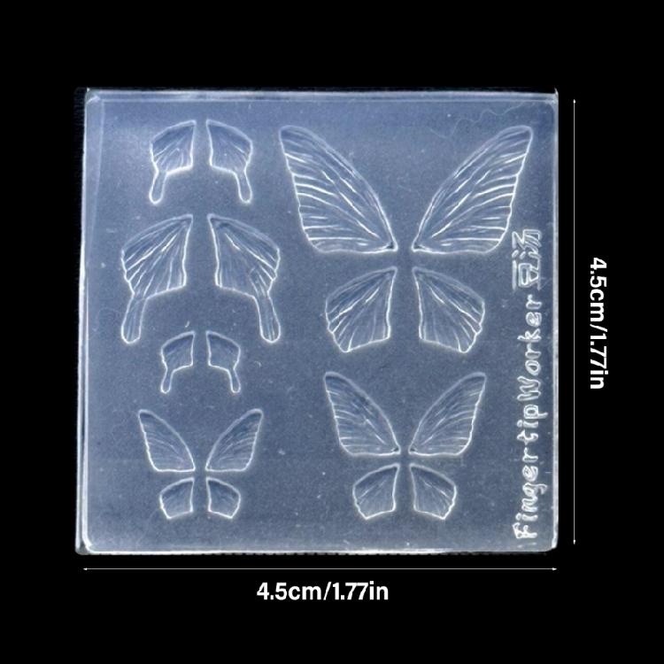 Intricate Butterfly Wing Silicone Craft Mold Reusable Tool For Epoxy Resin Art Nail Decorations Manicure Mould
