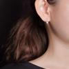 Korean Style Geometric Circle Earrings: Elegant, Versatile Ear Jewelry for Women and Students