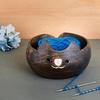 Mothers DayWomen Yarn Bowl Knitting Bowl Large Crochet Yarn Holder Handmade Crocheting  7 X 3" Wooden Retiremhday Gift for Knitters, Crocheters