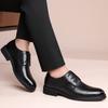 Business men's leather shoes Classic Gentleman Minimalist Style adult  shoes Retro Black Brown Work and office suits