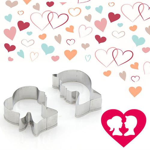 8Pcs Cookie Cutter Stamp for Eid Mubarak Mosque Teapot Pressable Biscuit Mold Kitchen Baking Pastry Tools Cake Decor