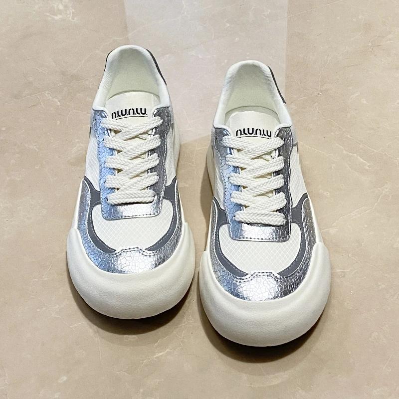 

Мода 2024 года, новые модные туфли для женщин, повседневные кроссовки из ткани с зонтиком, низкие холщовые теннисные туфли, удобные туфли на плоской подошве для ходьбы для молодежи 36 серебряный