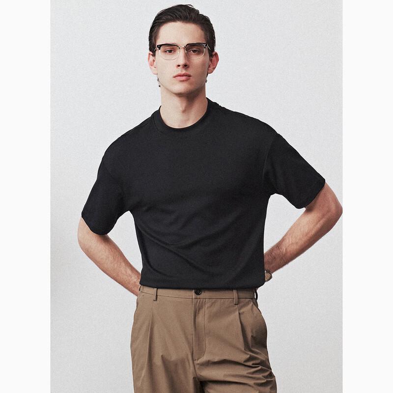 By Creations Men s Modal Drop Shoulder Slim Fit Short Sleeve T-Shirt L