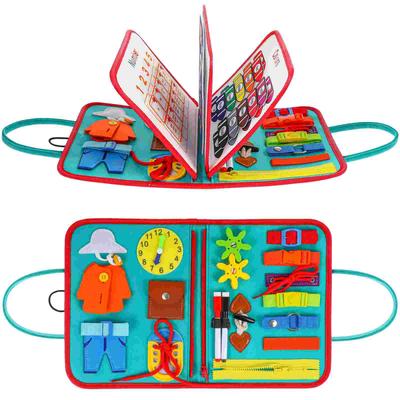 Toddler Busy Board Montessori Toys Attività Sviluppo Sensoriale Board Apprendimento Abilità Motorie Fini Giocattoli Educativi Precoci