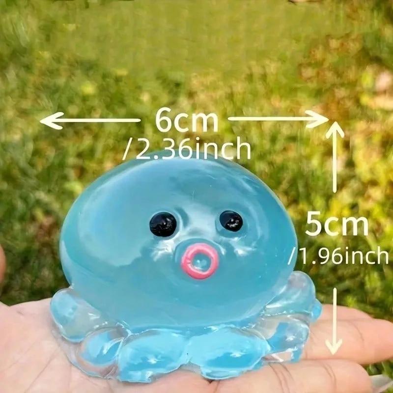 3 Stück Oktopus Squishy Stressabbau-Set Super Langsamer Rückprall , Niedliche Kreative Designs , Zufällige Zusammenstellung , Ideal für Partygeschenke