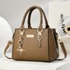 Simple and large-capacity hot-selling handheld women's bags 2026 new fashionable and versatile PU material single shoulder oblique span small