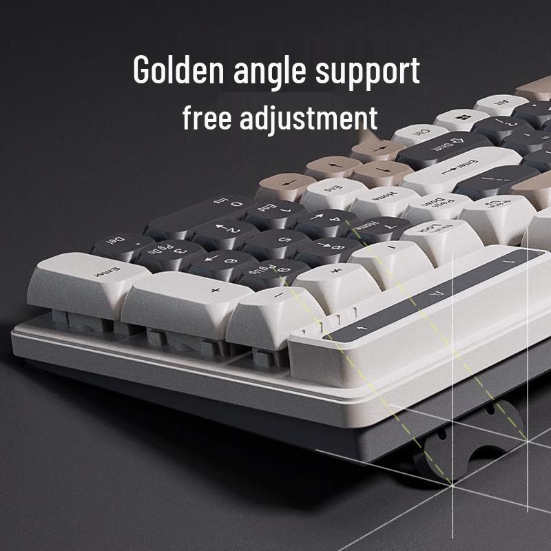 Mengzu Silent Wired Gaming Keyboard & Mouse Set - Mechanical Feel & Membrane for Office & E-sports