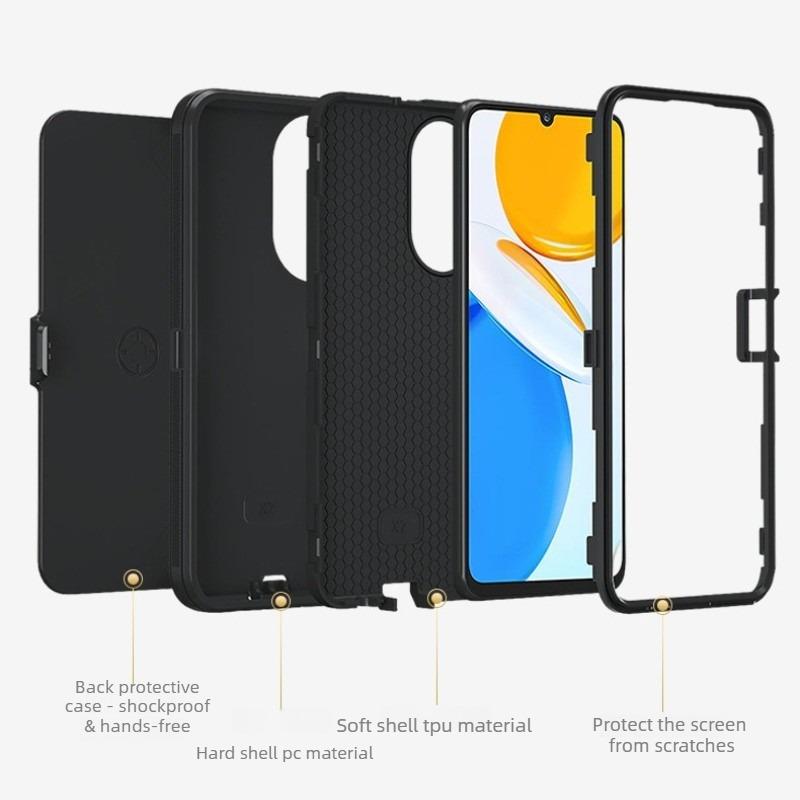 Husă Armură Hibridă Rezistentă Pentru Honor X9 X8 X7 X6 A B C D 400 Magic 8 7 6 Lite Pro cu Clip Defender Husă de Protecție cu 3 Straturi