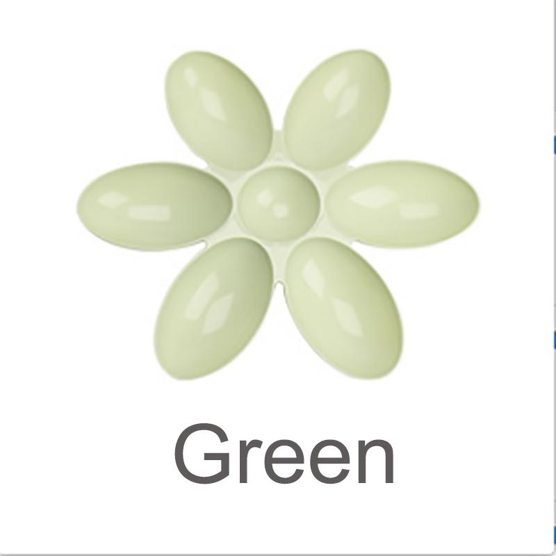 Kreativní miska na krmení pro kočky Šest mřížkovaných okvětních lístků plastové misky pro štěňata Jídelní talíř pro kočky Multifunkční krmítko pro psy