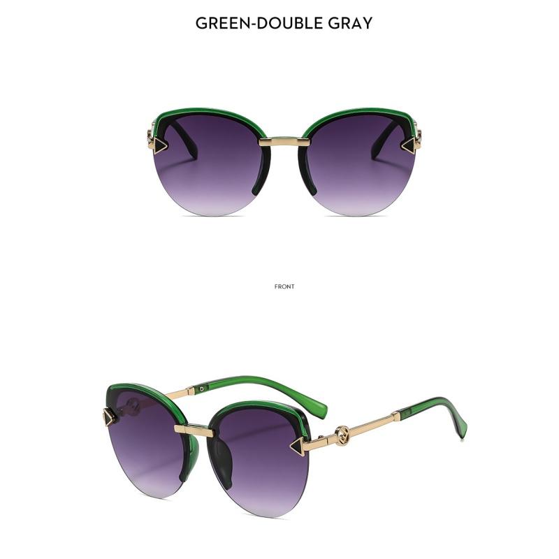 Women's Sunglasses, Fashionable Cat's Eye Half-frame Sunglasses