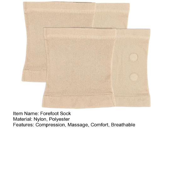 Half Sock Forefoot Sleeve Compression Metatarsal Pads with Magnets Therapy Acupressure for Women Men Orthopedic Ball of Foot Support Brace