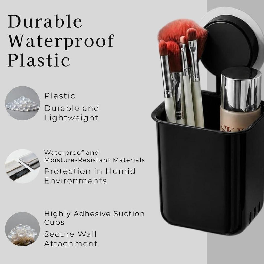 Plastic Toothbrush Holders for Bathroom | Wall Mounted Toothbrush Holder | Toothbrush Holders for Toothbrushes