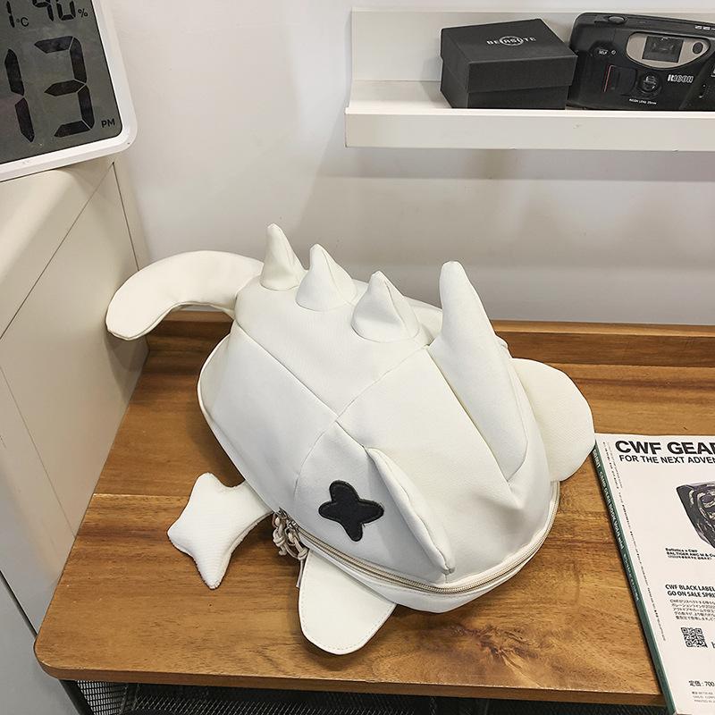 Shark Backpack Trendy Brand Sports Riding Backpack Whale Bag Men's and Women's Personality Trend Travel Bag Multifunctional Breast Bag