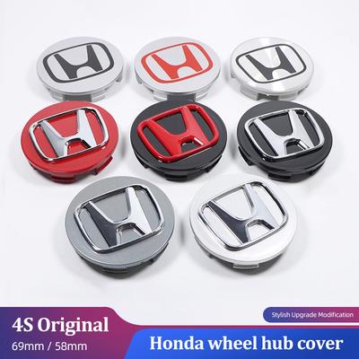 58/69mm 4Pcs Car Hub Cover Rim Center Caps Accessories For Fit Jazz GK5 Civic Type-R CRV Pilot Accord Insight Spirior City