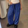 INCERUN Men Elastic Waist Leopard Casual Party Loose Long Pants Trousers