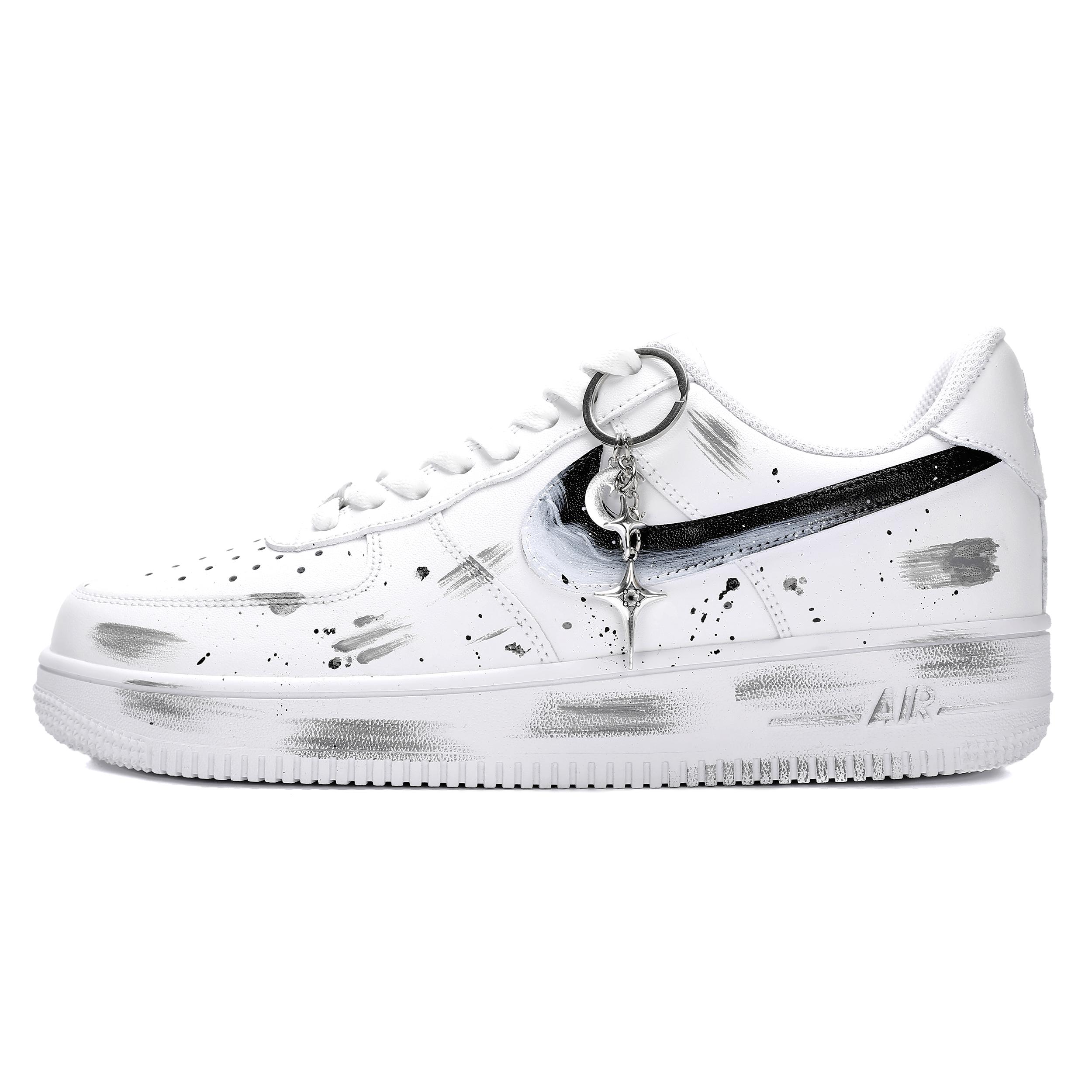 

Nike Air Force 1 Slip Resistant, Abrasion Resistant, Lightweight Low top Skateboard Shoes Men s Black White CW2288-111(Team18-) 35.5