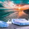 Sunset Coast Tapestry Soft Wall Art Background  Living Room Bedroom  Modern Home Decor