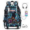 Cartoon Game Merchandise With Usb Hiking Bag College Students Outdoor Travel Large Capacity Backpack Bag