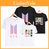 BtsGrafisk Tryckt Modal T-shirt Oversized Streetwear Skjorta För Kpop-fans Sommar Casual
