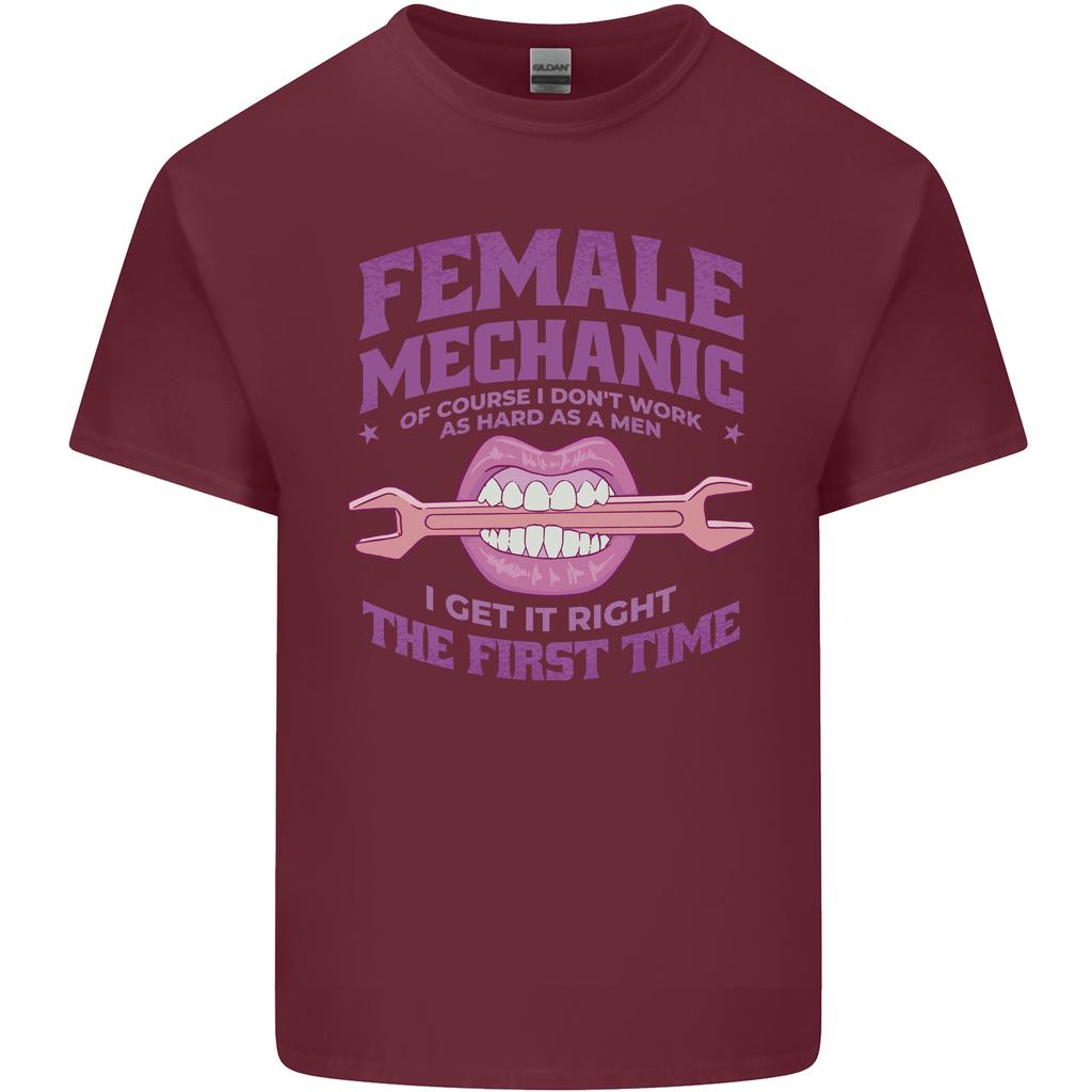 Funny Female Mechanic Unisexs Light Cotton TShirt