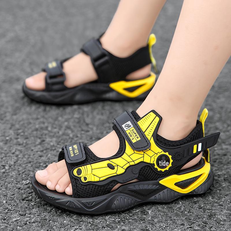 Boys' Non-slip Beach Sandals - 2026 Summer Style for Older Kids, Soft Sole Student Shoes