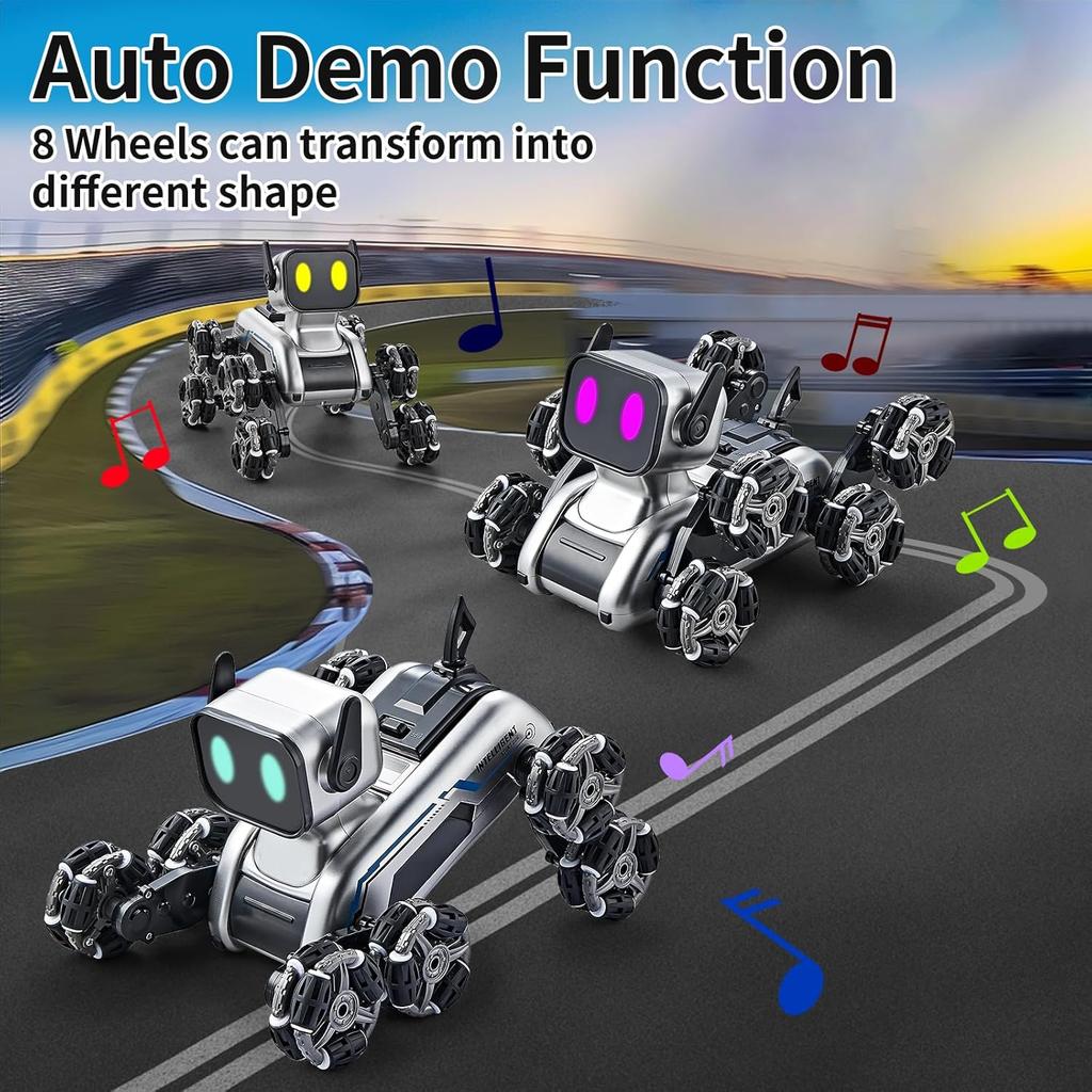 8WD Gesture Sensing Stunt Robot Dog RC Car Toys for Ages 8-13| Kids Toys Boys 6 7 8 9 10 11 12 13 Year Old Boy Birthday Gift