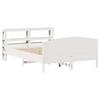 Vidaxl Bed Frame Without Mattress, White, 120X200 Cm, Pine Wood