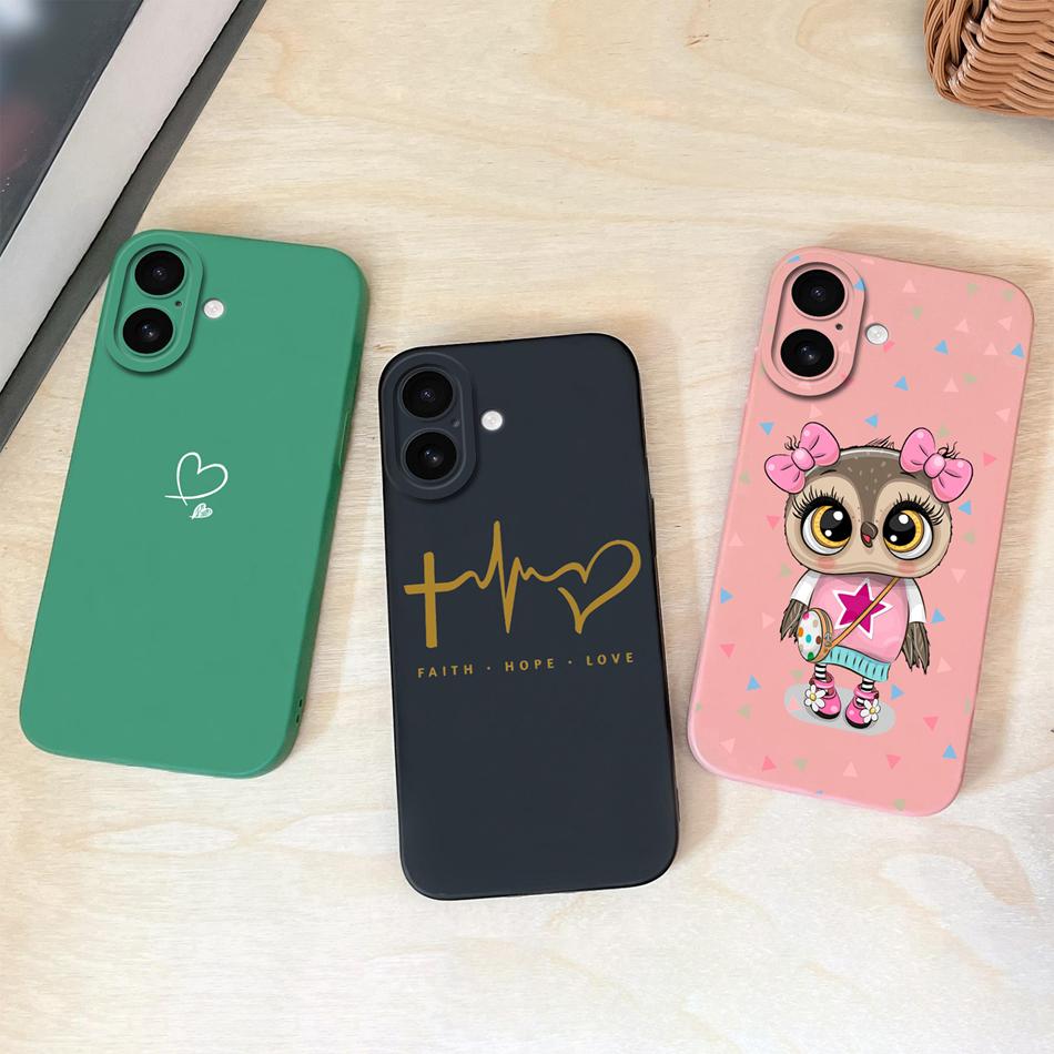 For iPhone 17 Pro Max Case Butterfly Phone Cases For iPhone Air Soft Liquid Silicone Full Protection Back Cover For iPhone17