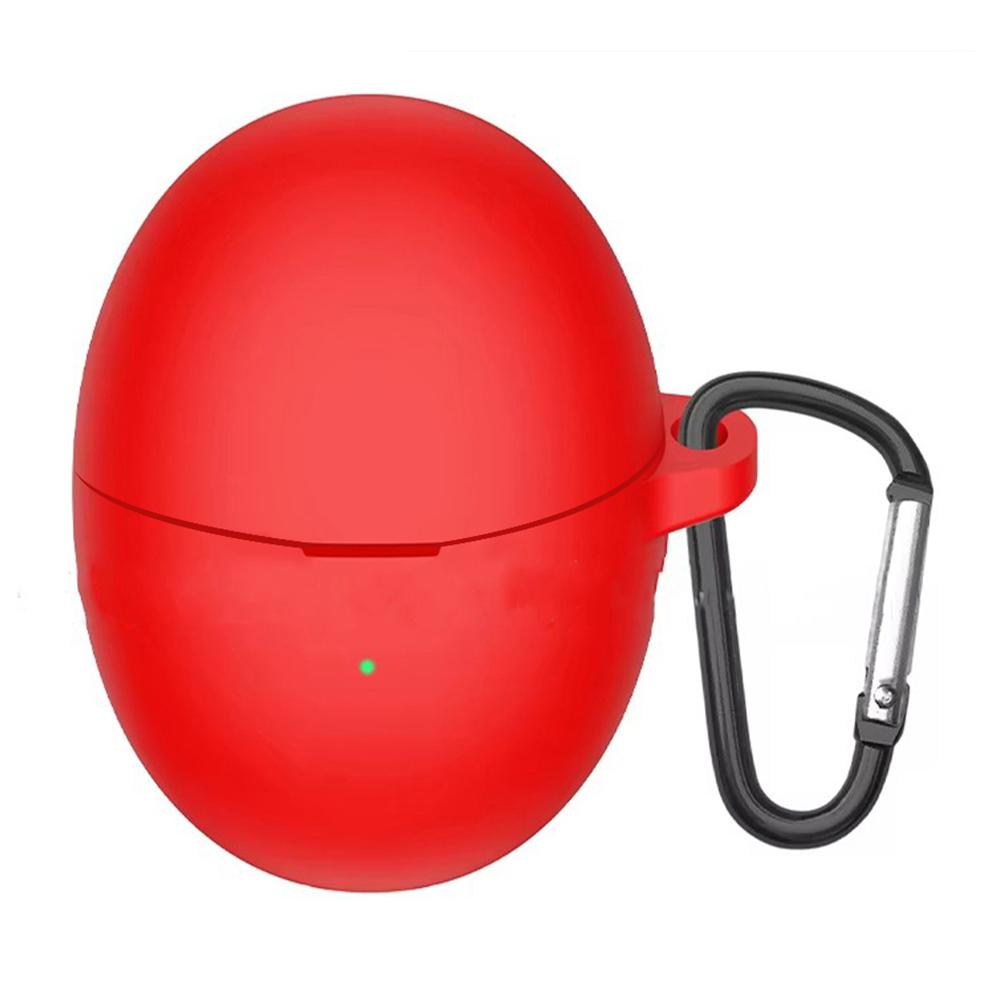 For Huawei FreeBuds 6 Silicone Case Wireless Earphone Anti-Scratch Protective Cover with Carabiner