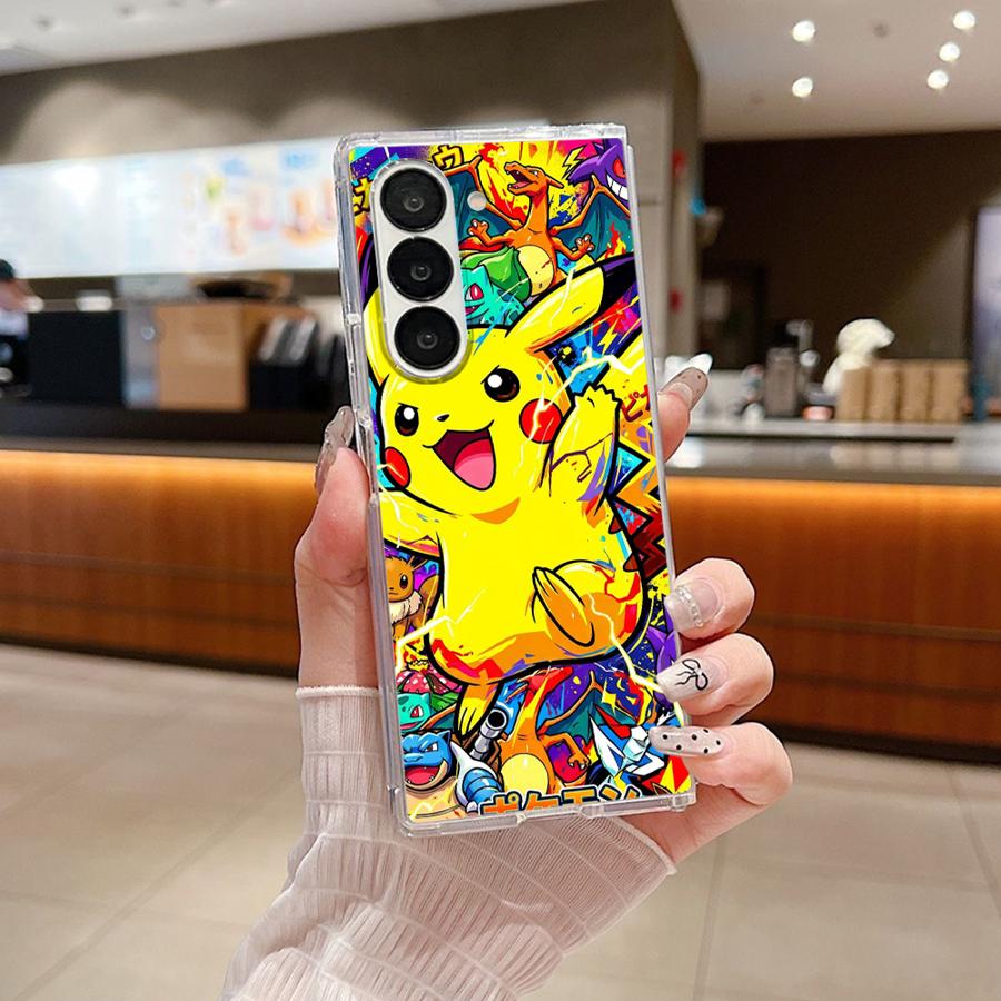 

Transparent Soft Phone Cover Case for Samsung Galaxy ZFold6 Z Fold 7 6 5 4 3 ZFold4 ZFold3 ZFold7 ZFold5 Hot Anime Pokemon Galaxy Z Fold6