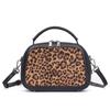 Johnature Fashion Leopard Pattern Women's Bag Genuine Leather Splice Horse Hair Handbag Versatile Shoulder Bags