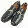 Salvatore Ferragamo Hergestellt in Italien Vollleder Bit Loafer Slipper Schuhe Schwarz Größe 9.5EE Herren(GEBRAUCHT)