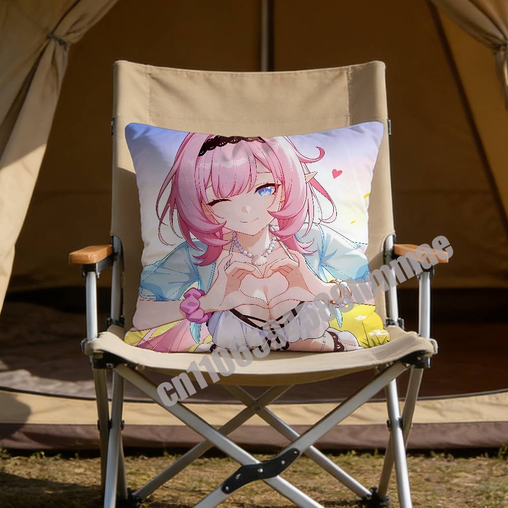 For Honkai Impact 3 Elysia Throw Pillow Case Sham 45X45Cm Decoration Square Sofa Pillowcase Pad Cover
