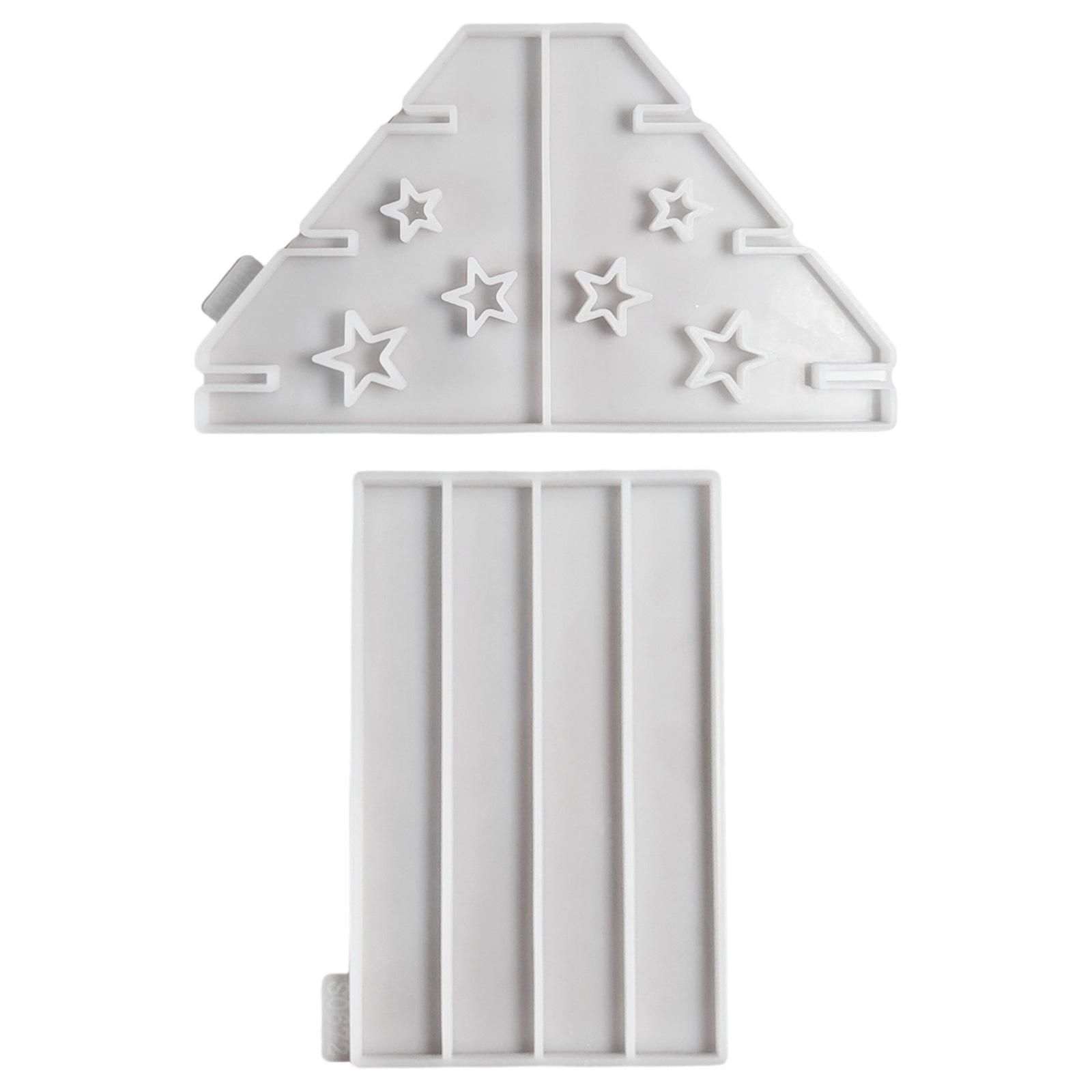 

Three Layered Resin Shelf Silicone Molds Silicones Concrete Cement Moulds for Epoxy Resin Display Stand Candle Holder