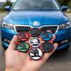 1 ks pro S Logo OctaviaYETI A7 Superb KAMIQ Rapid Fabia Scala VRS 80mm/90mm Samolepky odznaků na přední kapotu a zadní víko kufru auta ZL8
