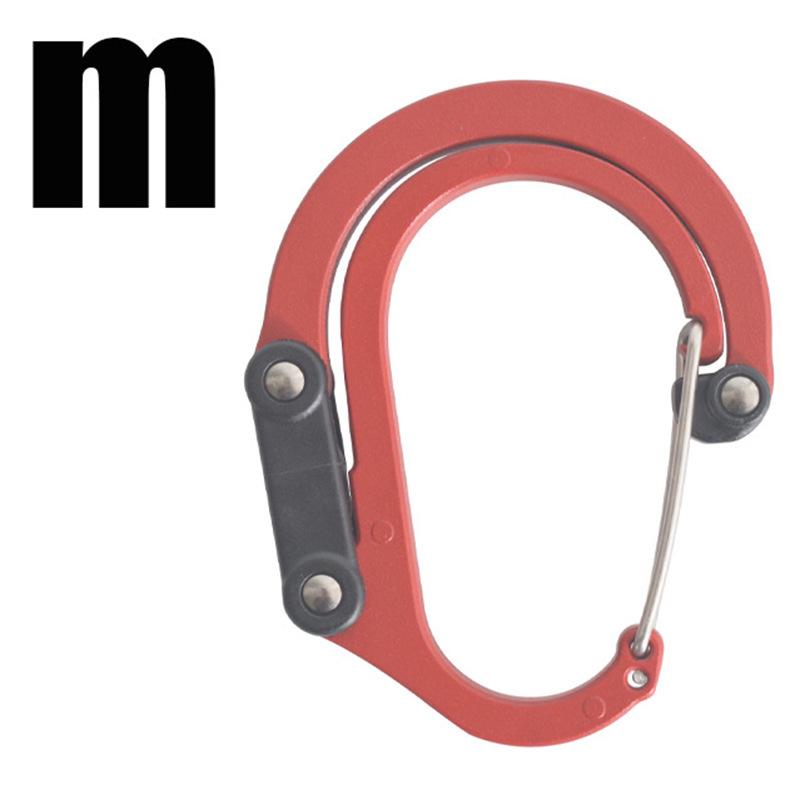 Mehrzweck-Outdoor-D-förmiger Karabiner-Schlüsselanhängerhaken