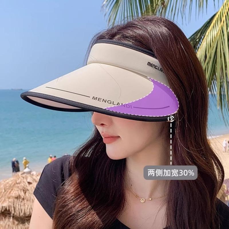 New empty top sunscreen hat women's anti-purple line summer ice silk sun hat cycling big brim sun hat