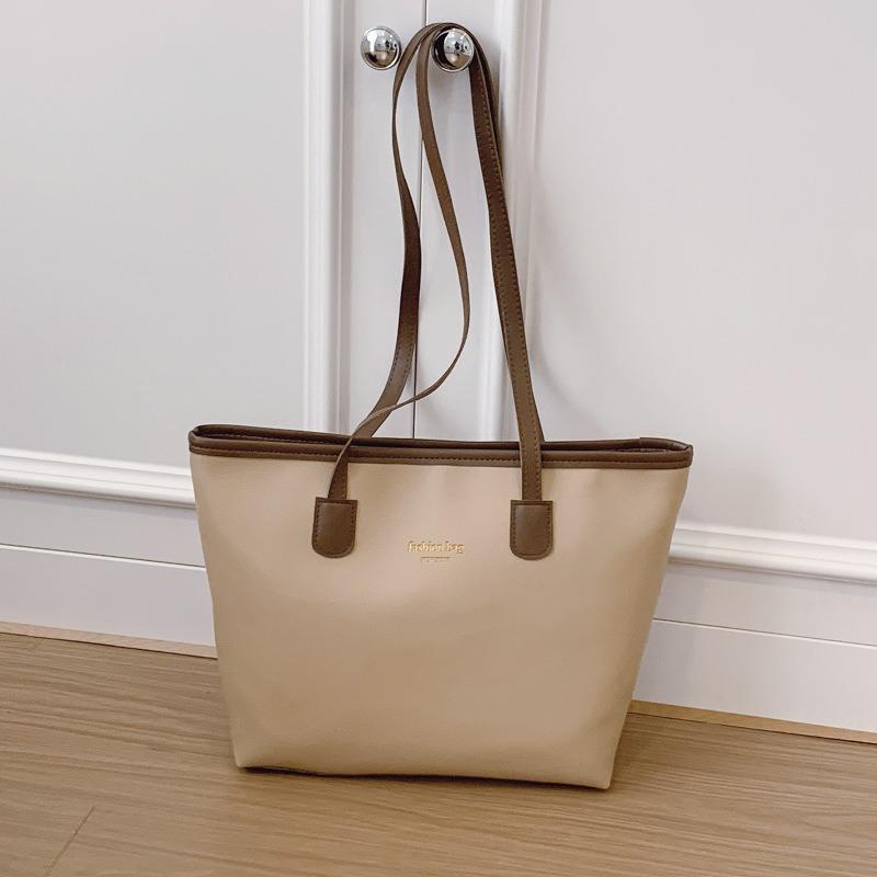 Large-capacity Bag, New High-end College Student Class Shoulder Bag, Women's Portable Commuter Tote Bag