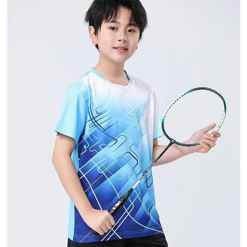 Kids Adult Badminton Tennis Volleyball Training Set Quick Dry Breathable Sport Wear Unisex Athletic Outfit