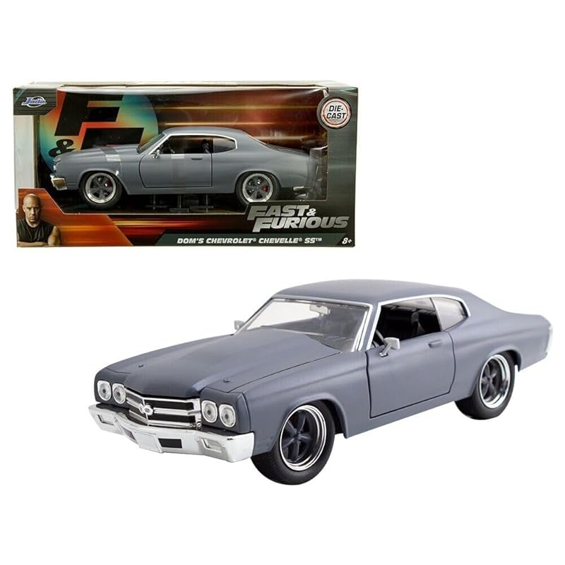 

JADA TOYS 1/24 форсаж dom chevrolet Chevelle SS 1970 серый F&F Dom s Chevy Chevelle 97835 [продукт]