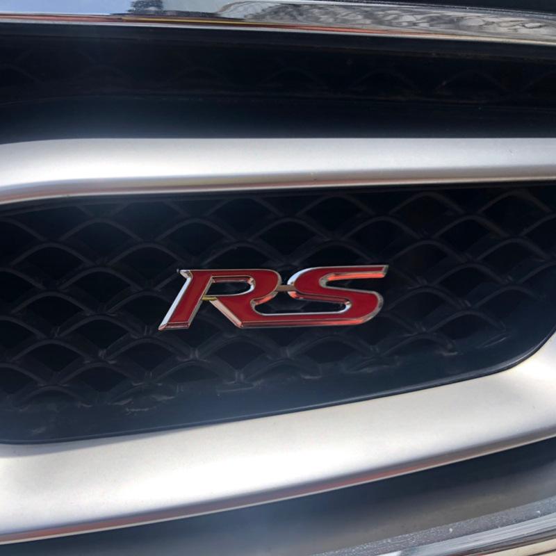 Car Grille Modification Decorative Logo 3D RS Grille Modification Sports Logo Metal Car Logo