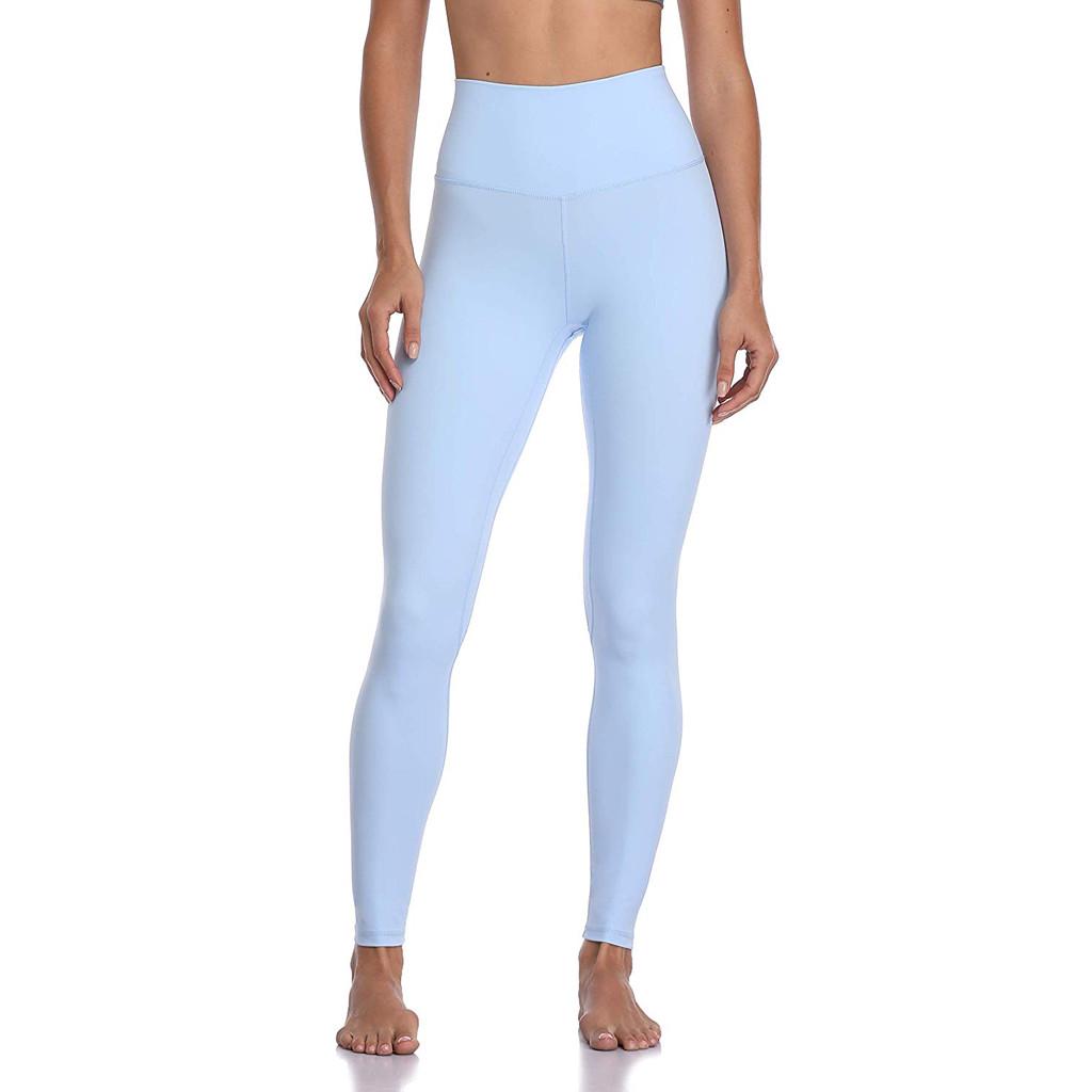 Women's Solid Color Sports Fitness Hip Yoga Pants Sweatpants Athletic Pants